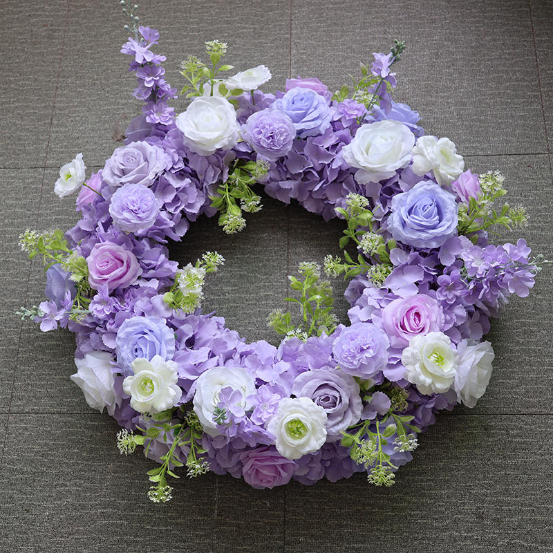 pastel flower purple arrangement wedding