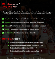 Entrega Rápida: Equipamiento Deportivo Personalizado y Resistente para Equipos de Baloncesto, para Ligas de Baloncesto de Viaje, Ropa Deportiva de Élite con Soporte de Diseño Integral