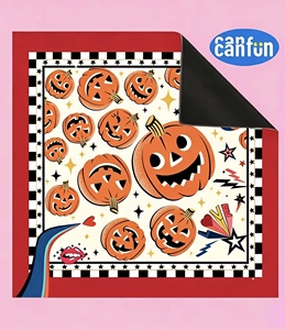 Tapis de Mahjong d'Halloween transfrontalier, design personnalisé gratuit, imperméable, résistant à l'usure, antidérapant, pour <span class=keywords><strong>les</strong></span> fêtes - Product Image 4