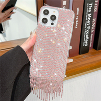 Sparkle Crystal Diamond Glitter Handmade Rhinestone Phone Case pour iPhone 15 14 13 12 11 Pro Max Mobile Phone and Accessory
