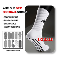 Échantillon Gratuit Chaussettes de Football Professionnelles Personnalisées Antidérapantes Chaussettes de Sport Elite en Tissu Éponge pour la Gym et le Football