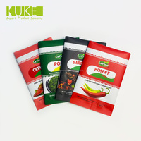 Bolsas de plástico personalizadas con cierre de cremallera para galletas, sellado trasero para comida, aperitivos, especias, papel de aluminio, embalaje, bolsita personalizada, bolsas de Mylar