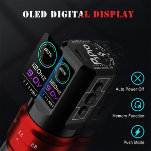 Máy phun xăm không dây <span class=keywords><strong>EZ</strong></span> P3 Pro bán buôn với hệ thống truyền động Swash |   Độ hành trình có thể điều chỉnh 2.0-4.2mm |   Màn hình OLED |   Pin 1600mAh - Product Image 6