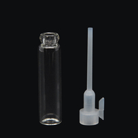 Mini diffuseur cosmétique flacon d'échantillon en verre 1ml/2ml/3ml flacon de testeur de parfum avec bouchon en plastique