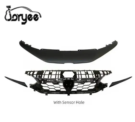 2023 Facelift SI Grille For Honda Civic 11th Gen 2021 2022 Parts Carbon Fiber Car Tuning Accessory PP Front Bumper Grill Bodykit