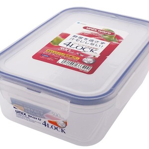 Contenedor de Alimentos 4Lock de Unix Ware, 590 ml, Hermético, Rectangular, Caja de Almacenamiento - Product Image 1
