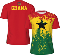 T-shirt Ghana à col rond à prix abordable, maillot Ghana, haut Ghana, t-shirts graphiques, vêtements pour hommes, design de créateur