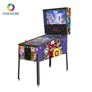 เครื่องเล่นเกมพินบอลเสมือนจริง <span class=keywords><strong>Onemore</strong></span> Arcade 1 ผู้เล่น ขนาด 43 นิ้ว พร้อมแทร็กบอล LED 3 นิ้ว เครื่องเล่นเกมพินบอลแบบอาร์เคด 2 in 1 รวมเกมวิดีโอ 7000+ เกม - Product Image 5