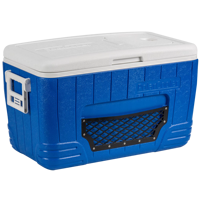 Glacière multifonctionnelle en PP de 46 litres, boîte portable isolée pour la pêche, le camping, les pique-niques, les aliments et les canettes