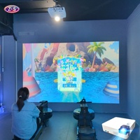 Attraction Sportive Interactive : Jeu de Course à Rameurs en Réalité Augmentée avec Projection, Jeu de Fitness Interactif pour Centres de Divertissement Familial