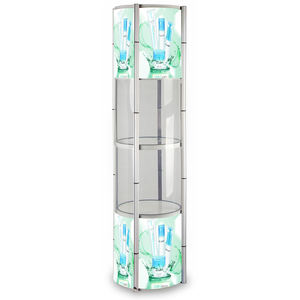 Rak Pajangan Portabel 50X206Cm, Stan Pajangan Pameran Promosi Murah Menara Putar - Product Image 5