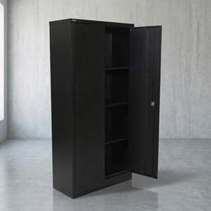 Armoire de classement métallique moderne personnalisée à 2 portes battantes pour bureau et atelier - Product Image 1