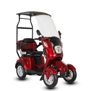 Açık dört tekerlekli geçirmez kanopi elektrikli güçlü Scooter ile ucuz fabrika fiyat