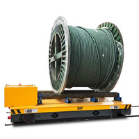 Véhicule de transfert motorisé à tambour de câble industriel pour le déplacement de grandes pièces, de machines et d'équipements dans les ateliers