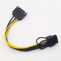 Cable adaptador SATA de 15 pines a Pci-e, 8 pines (6 + 2), tarjeta gráfica, GPU, suministro de energía
