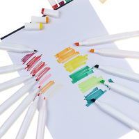 BECOL vente en gros de marqueurs d'art à base d'alcool professionnels 216 couleurs ensemble de stylos marqueurs de croquis à double pointe pour le dessin d'artiste