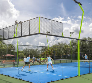 Venta al por mayor <span class=keywords><strong>de</strong></span> soluciones <span class=keywords><strong>de</strong></span> canchas <span class=keywords><strong>de</strong></span> pádel con techos <span class=keywords><strong>de</strong></span> vidrio sin columnas para redes ejecutivas, con vistas panorámicas <span class=keywords><strong>de</strong></span> 360 grados, fabricadas en China. - Product Image 4