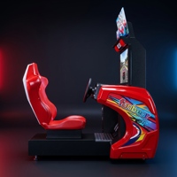 Machine de simulation de course automobile d'arcade à monnayeur pour centre de divertissement