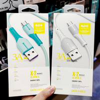Câble de données USB vers Type-C TPE 3A 60W 1M à charge rapide X2 OEM ODM pour iPhone 6/13/14/15