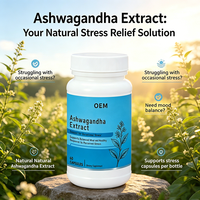Capsules de poudre de racine d'Ashwagandha traditionnelle 1000mg, herbe entière, formule ayurvédique à spectre complet, extrait naturel d'Ashwagandha