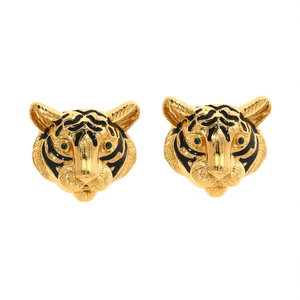 Pendientes de Cabeza de Tigre, Chapados en Oro, Acero Inoxidable 316L, Joyería de Moda - Product Image 2