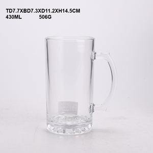 Gobelets en verre transparent <span class=keywords><strong>de</strong></span> 14/16/22 oz très vendus pour la <span class=keywords><strong>bière</strong></span>, le thé ou le jus, avec poignée - Product Image 2