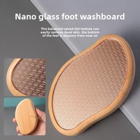 Nouvel Outil de Pédicure Écologique en Verre et Bambou, Râpe à Pieds Lisse et Tendance, Dissolvant de Callosités Portable, Pierre de Soin des Pieds Shenzhen