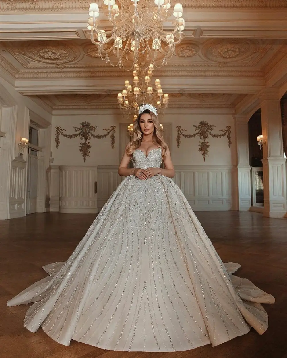 Fotos reales de encaje hecho a medida vestido de baile de encaje vestidos de boda