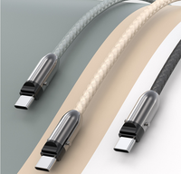 2025 nouvelle durabilité de la lanière câble de charge PD 60W type-c à type-c câble pour iPhone 100W câble de chargeur USB à type-c chargeur
