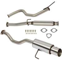 Système d'échappement sport Catback en acier inoxydable avec embout de 4 pouces pour Honda Civic EG EK 2DR 4DR 92-00, kit silencieux de performance, vente en gros