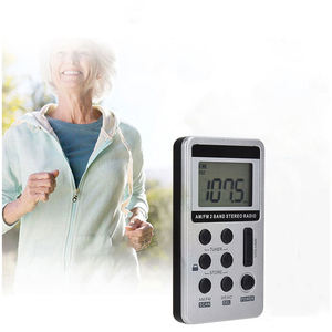 Factory Ultra Slim AM FM Two Band Stereo Pocket Radio with LCD Digital Display Rechargeable Battery and Auto Scan Function - Product Image 5