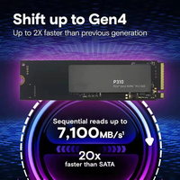 SSD NVMe M.2 2280 PCIe 4.0 P310 1 To, 2 To, 512 Go pour Ordinateur Portable et PC – Disque Dur SSD jusqu'à 7100 Mo/s