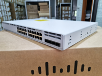 Cisco Switch C9200L-24T-4X-A 24 Port Gigabit PoE Switch 128Gbps 4x10G Uplink untuk Switch Jaringan Akses Perusahaan