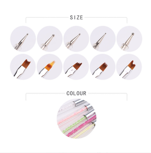 Pinceau de précision pour nail art, personnalisé, pour cheveux et ongles, 5mm 9mm 11mm 15mm 25mm, Kolinsky synthétique, ultra fin, pour le dessin de lignes et la peinture de détails - Product Image 2