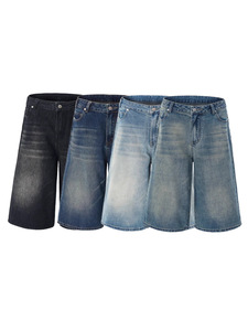Shorts <span class=keywords><strong>en</strong></span> jean de marque de haute qualité pour hommes – Style streetwear et cargo - Product Image 2