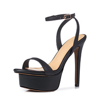 Sandales pour femmes à plateforme super haute de 13 cm, talons fins, bout ouvert, tendance de la mode, vente en gros