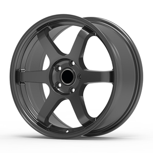 Rueda Forjada para Automóvil de Pasajeros de 16, 17, 18, 19, 20, 24, 26 Pulgadas, 4, 5, 6, <span class=keywords><strong>8</strong></span>, 10 Orificios, 5, 6 Radios, Cóncava Profunda, Llantas de Aleación de Aluminio - Product Image 1