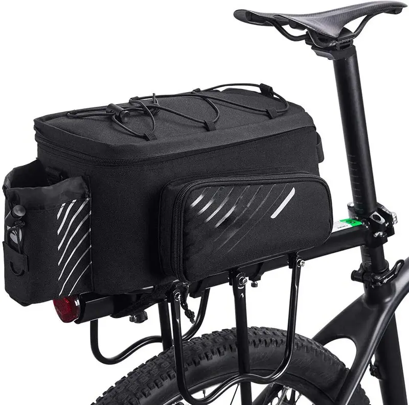 Bolsa para maletero de bicicleta de fábrica profesional, portaequipajes trasero, bolsa de equipaje, bolsa trasera para bicicleta