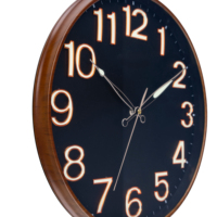 Veilleuse lumineuse numéros 3D horloge murale de luxe européenne pour la maison