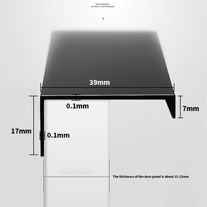 Modern Light Luxury <strong>Black</strong> Gold Cabinet <strong>Door</strong> Handle for Drawer Super Wholesale Aluminum Alloy Furniture Hardware Electroplated - Product Image 4