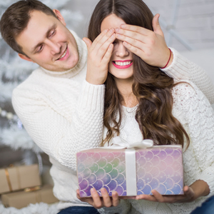 กระดาษห่อของขวัญลายเกล็ดนางเงือกไล่เฉดสี, กระดาษห่อของขวัญสีรุ้งสำหรับเด็กผู้หญิง - Product Image 6