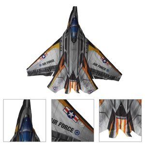 Vente en gros de haute qualité Avion de chasse Cerf-volant pour enfants et adultes Facile à voler Voyage à la plage Cerf-volant pour débutants - Product Image 2