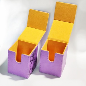 Scatole in Pelle per Mazzi di Carte, Contenitori per Carte da Gioco Collezionabili Compatibili con <span class=keywords><strong>Commander</strong></span> - Product Image 2