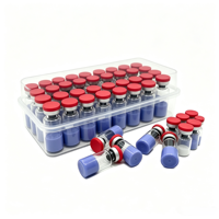 Bubuk Peptida Tembaga WV GHK-Cu Biru (Tembaga Tripeptida-1) 99% Kemurnian Tinggi Bahan Baku Kosmetik COA MSDS CAS 89030955 Molekul