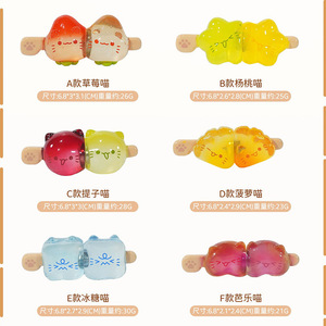 Ice Cat Tanghulu Blind Box Resin Cute Toy Desktop Ornament For Youth And <b>Kids</b> - Product Image 4