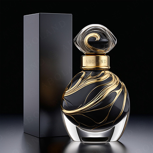 Botella de Perfume de Lujo de 100 ml con Forma Única, Botella de Fragancia de Vidrio, Botella de Perfume Portátil con Pulverizador de Presión - Product Image 2