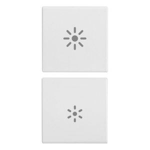 Deux interrupteurs à bouton demi-circulaire 1M Dimmer Blanc de 6,5 pouces de longueur avec télécommande - Product Image 1