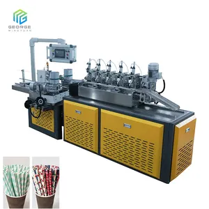 Numerical control Multi-blades automatic rice drinking paper straw making machine prices dinking plastic straw making machine