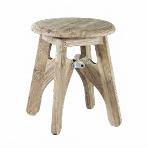 Taburete redondo Abelle, diámetro 40 cm, combina un diseño elegante con una construcción robusta, perfecto para un asiento elegante. - Product Image 1