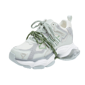 <span class=keywords><strong>GGCC</strong></span> Nuevo Color, Fotos Reales, Zapatillas de Plataforma Gruesa con Cordones, Estilo Dad Shoes, para Mujer, Verano, Transpirables, Ligeras, Último Modelo 2025 - Product Image 5